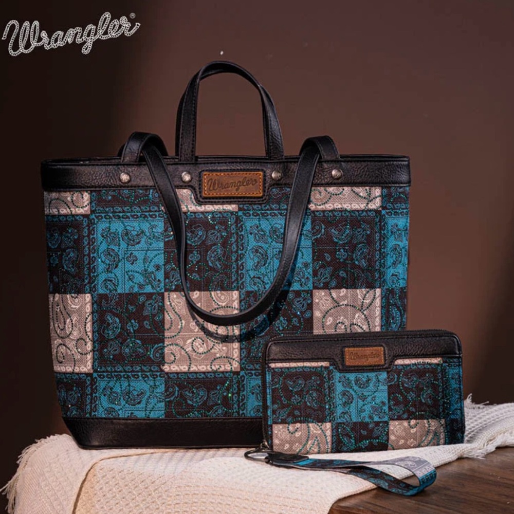 Wrangler Paisley Bag/Wallet Set!  NWT!